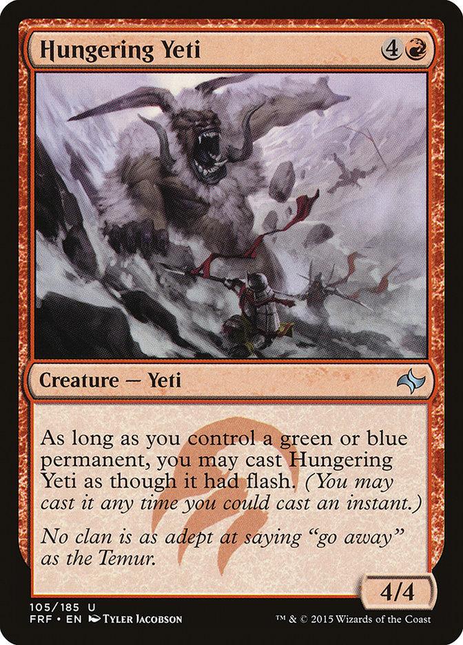 Hungering Yeti [Fate Reforged] Foil