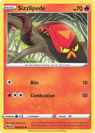 Sizzlipede (009/073) [Sword & Shield: Champion's Path] Reverse Holofoil