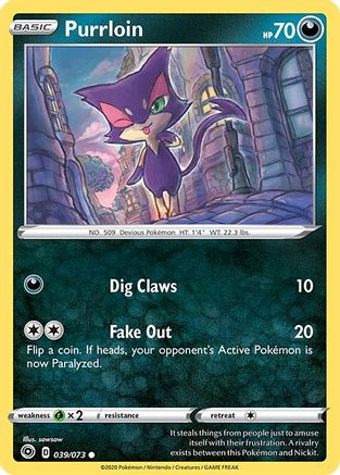Purrloin (039/073) [Sword & Shield: Champion's Path] Reverse Holofoil
