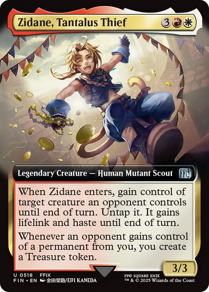 Zidane, Tantalus Thief (Extended Art) [FINAL FANTASY] Foil