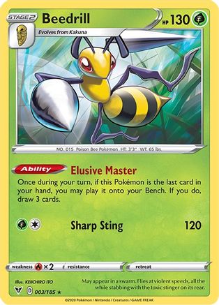 Beedrill (003/185) [Sword & Shield: Vivid Voltage] Reverse Holofoil