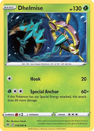 Dhelmise (019/185) [Sword & Shield: Vivid Voltage] Reverse Holofoil