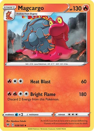 Magcargo (028/185) [Sword & Shield: Vivid Voltage] Reverse Holofoil