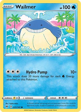 Wailmer (031/185) [Sword & Shield: Vivid Voltage] Reverse Holofoil