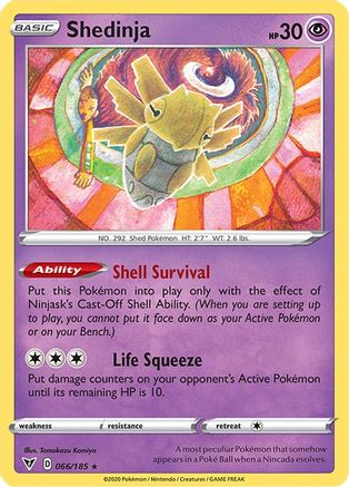 Shedinja (066/185) [Sword & Shield: Vivid Voltage] Reverse Holofoil