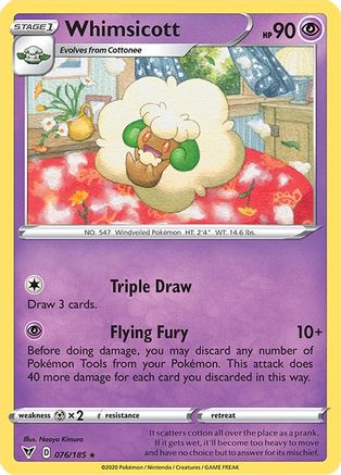 Whimsicott (076/185) [Sword & Shield: Vivid Voltage] Reverse Holofoil