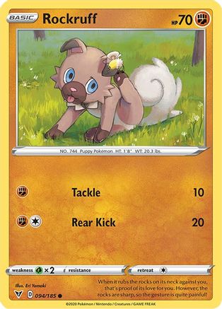 Rockruff (094/185) [Sword & Shield: Vivid Voltage] Reverse Holofoil