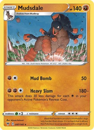 Mudsdale (097/185) [Sword & Shield: Vivid Voltage] Reverse Holofoil