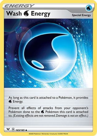 Wash Water Energy (165/185) [Sword & Shield: Vivid Voltage] Reverse Holofoil