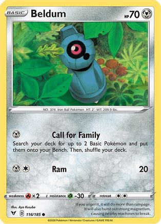 Beldum (116/185) [Sword & Shield: Vivid Voltage] Reverse Holofoil