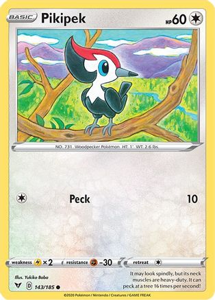 Pikipek (143/185) [Sword & Shield: Vivid Voltage] Reverse Holofoil