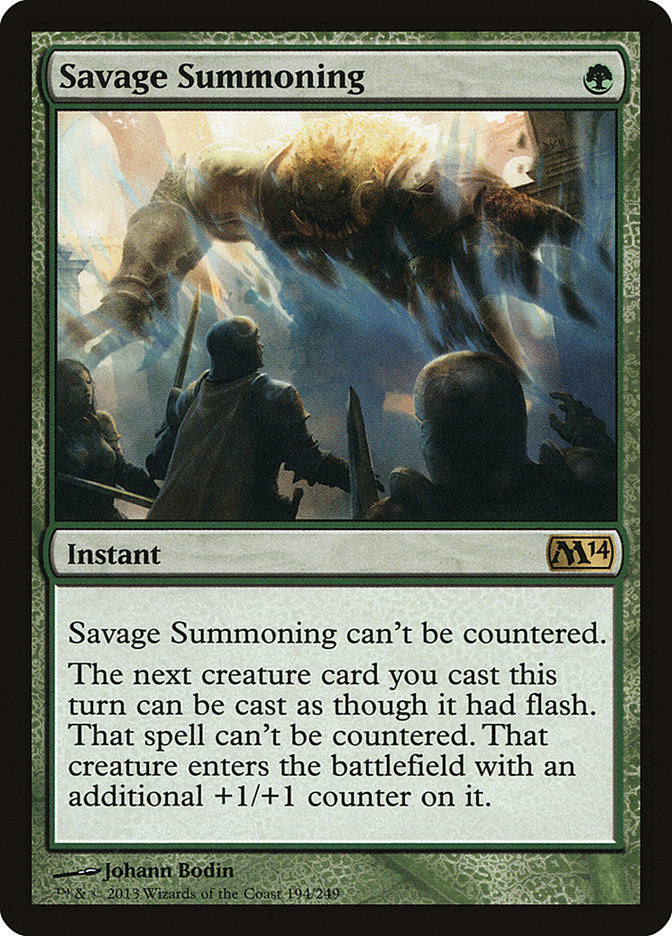 Savage Summoning [Magic 2014] Foil