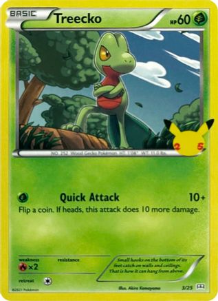 Treecko (3/25) [McDonald's 25th Anniversary] Holofoil