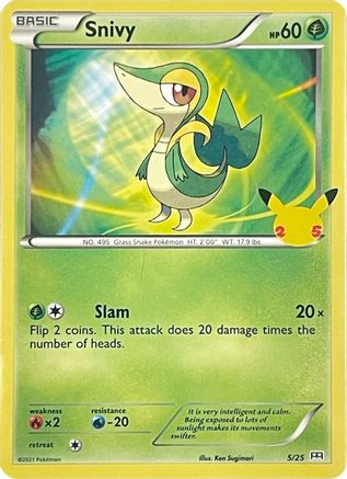 Snivy (5/25) [McDonald's 25th Anniversary] Holofoil