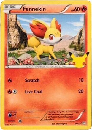 Fennekin (14/25) [McDonald's 25th Anniversary] Holofoil