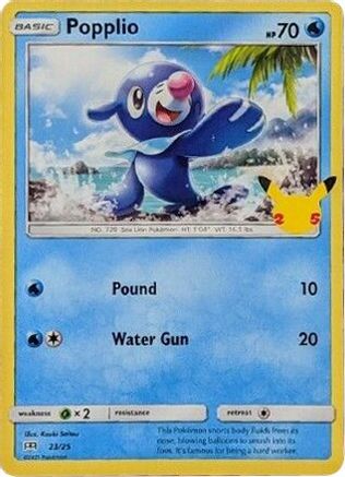 Popplio (23/25) [McDonald's 25th Anniversary] Holofoil