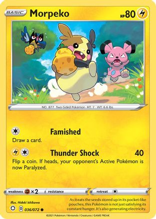 Morpeko (036/072) [Sword & Shield: Shining Fates] Reverse Holofoil