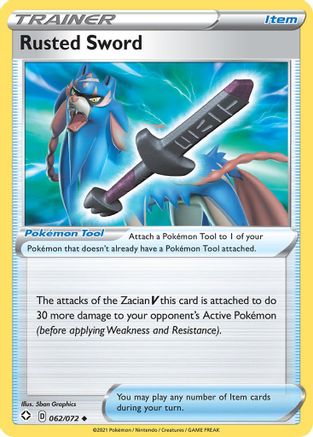Rusted Sword (062/072) [Sword & Shield: Shining Fates] Reverse Holofoil