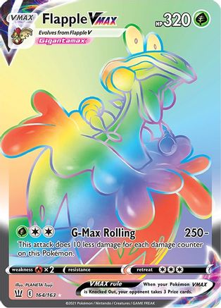 Flapple VMAX (164/163) [Sword & Shield: Battle Styles]