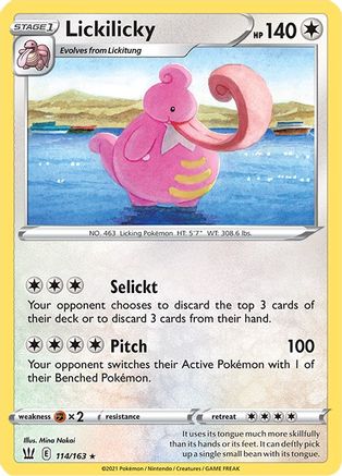 Lickilicky (114/163) [Sword & Shield: Battle Styles] Reverse Holofoil
