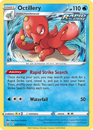 Octillery (037/163) [Sword & Shield: Battle Styles] Reverse Holofoil