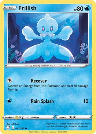 Frillish (041/163) [Sword & Shield: Battle Styles] Reverse Holofoil