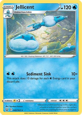 Jellicent (042/163) [Sword & Shield: Battle Styles] Reverse Holofoil