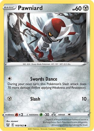 Pawniard (103/163) [Sword & Shield: Battle Styles] Reverse Holofoil