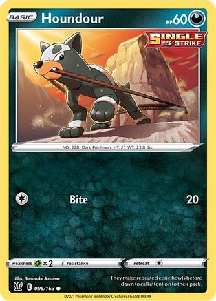 Houndour (095/163) [Sword & Shield: Battle Styles] Reverse Holofoil