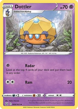 Dottler (064/163) [Sword & Shield: Battle Styles] Reverse Holofoil