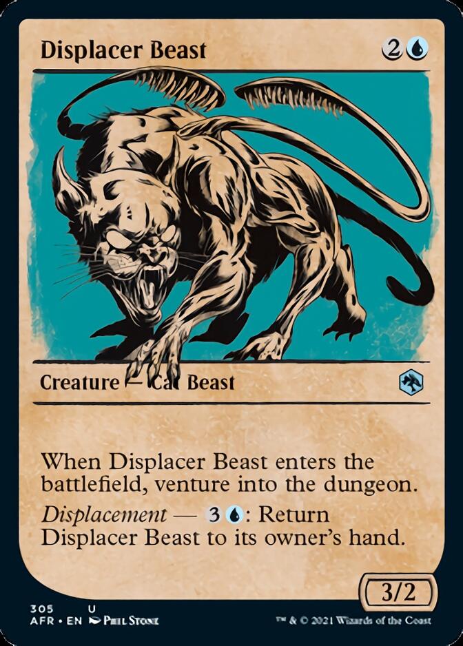 Displacer Beast (Showcase) [Dungeons & Dragons: Adventures in the Forgotten Realms] Foil