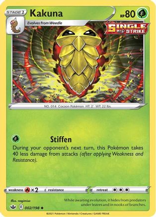 Kakuna (002/198) [Sword & Shield: Chilling Reign] Reverse Holofoil
