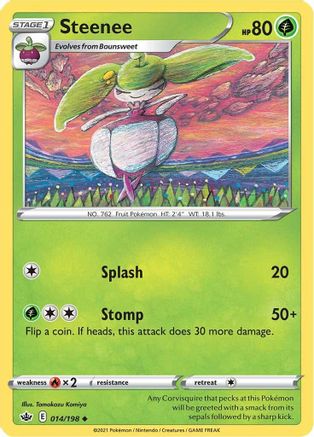 Steenee (014/198) [Sword & Shield: Chilling Reign] Reverse Holofoil