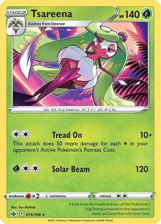 Tsareena (015/198) [Sword & Shield: Chilling Reign] Reverse Holofoil