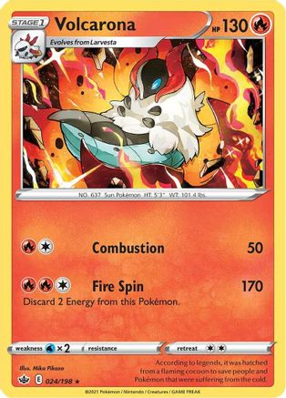 Volcarona (024/198) [Sword & Shield: Chilling Reign] Reverse Holofoil