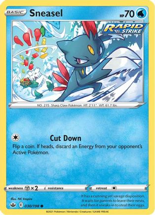 Sneasel (030/198) [Sword & Shield: Chilling Reign] Reverse Holofoil