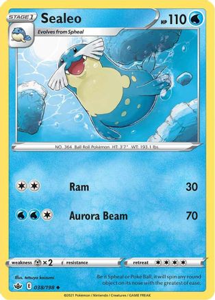 Sealeo (038/198) [Sword & Shield: Chilling Reign] Reverse Holofoil