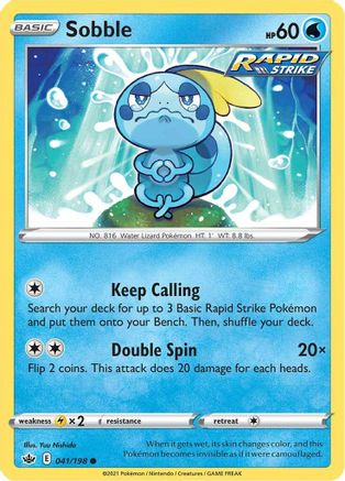 Sobble (041/198) [Sword & Shield: Chilling Reign] Reverse Holofoil