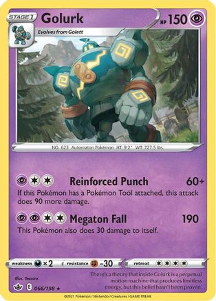 Golurk (066/198) [Sword & Shield: Chilling Reign] Reverse Holofoil