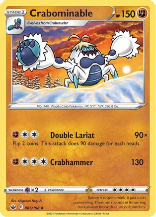 Crabominable (085/198) [Sword & Shield: Chilling Reign] Reverse Holofoil