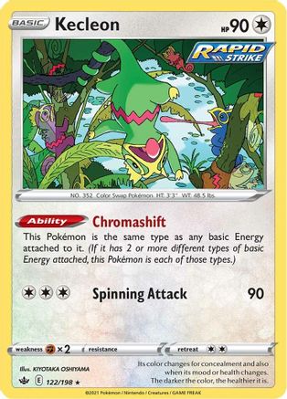 Kecleon (122/198) [Sword & Shield: Chilling Reign] Reverse Holofoil