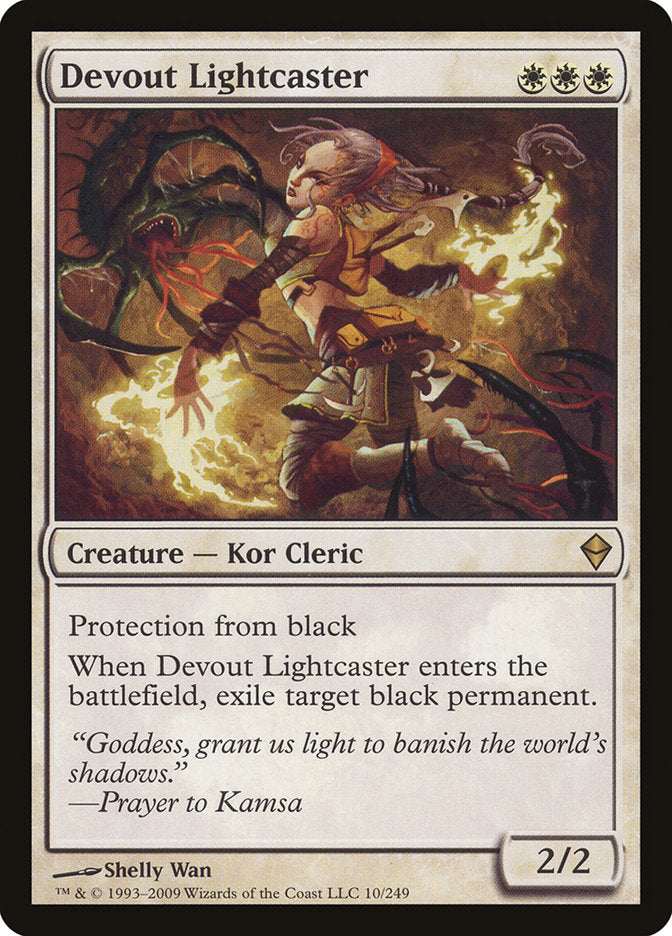 Devout Lightcaster [Zendikar] Foil