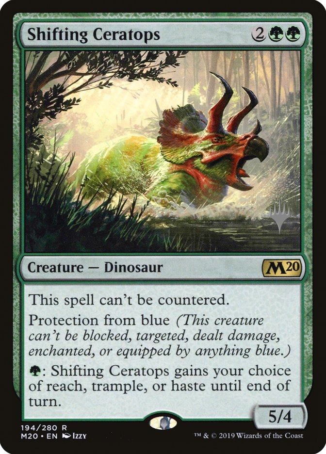 Shifting Ceratops (Promo Pack) [Core Set 2020 Promos] Foil