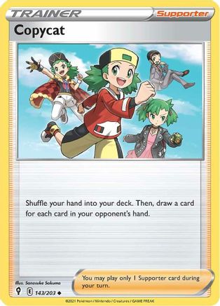 Copycat (143/203) [Sword & Shield: Evolving Skies] Reverse Holofoil