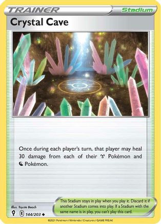 Crystal Cave (144/203) [Sword & Shield: Evolving Skies] Reverse Holofoil