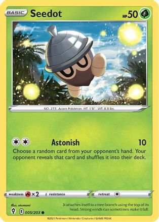 Seedot (005/203) [Sword & Shield: Evolving Skies] Reverse Holofoil
