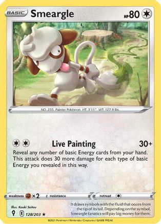 Smeargle (128/203) [Sword & Shield: Evolving Skies] Reverse Holofoil