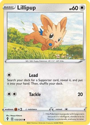 Lillipup (133/203) [Sword & Shield: Evolving Skies] Reverse Holofoil