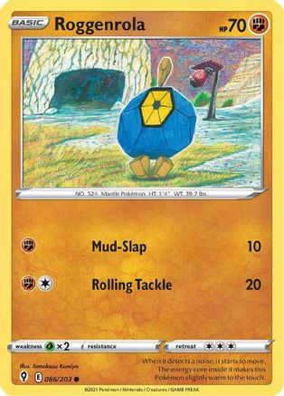 Roggenrola (086/203) [Sword & Shield: Evolving Skies] Reverse Holofoil