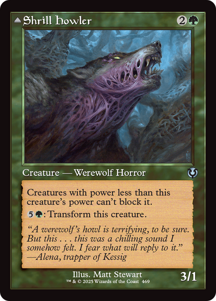 Shrill Howler // Howling Chorus (Retro Frame) [Innistrad Remastered] Foil